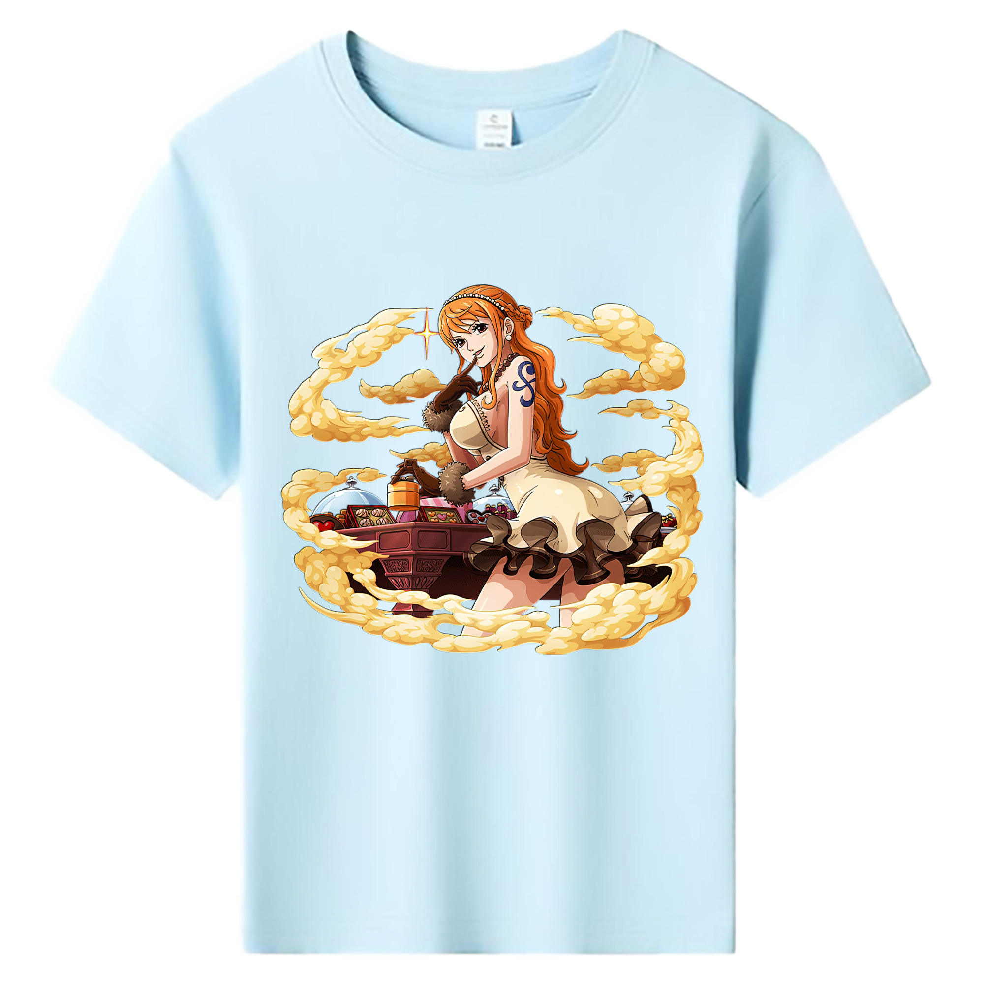 ワンピース ナミ ONE PIECE Nami 綿100％キッズTシャツ（フロントプリント）